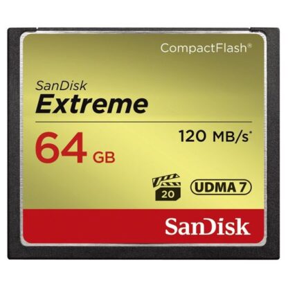 SanDisk Compact flash card 64 gb 120 mbps 800x udma7